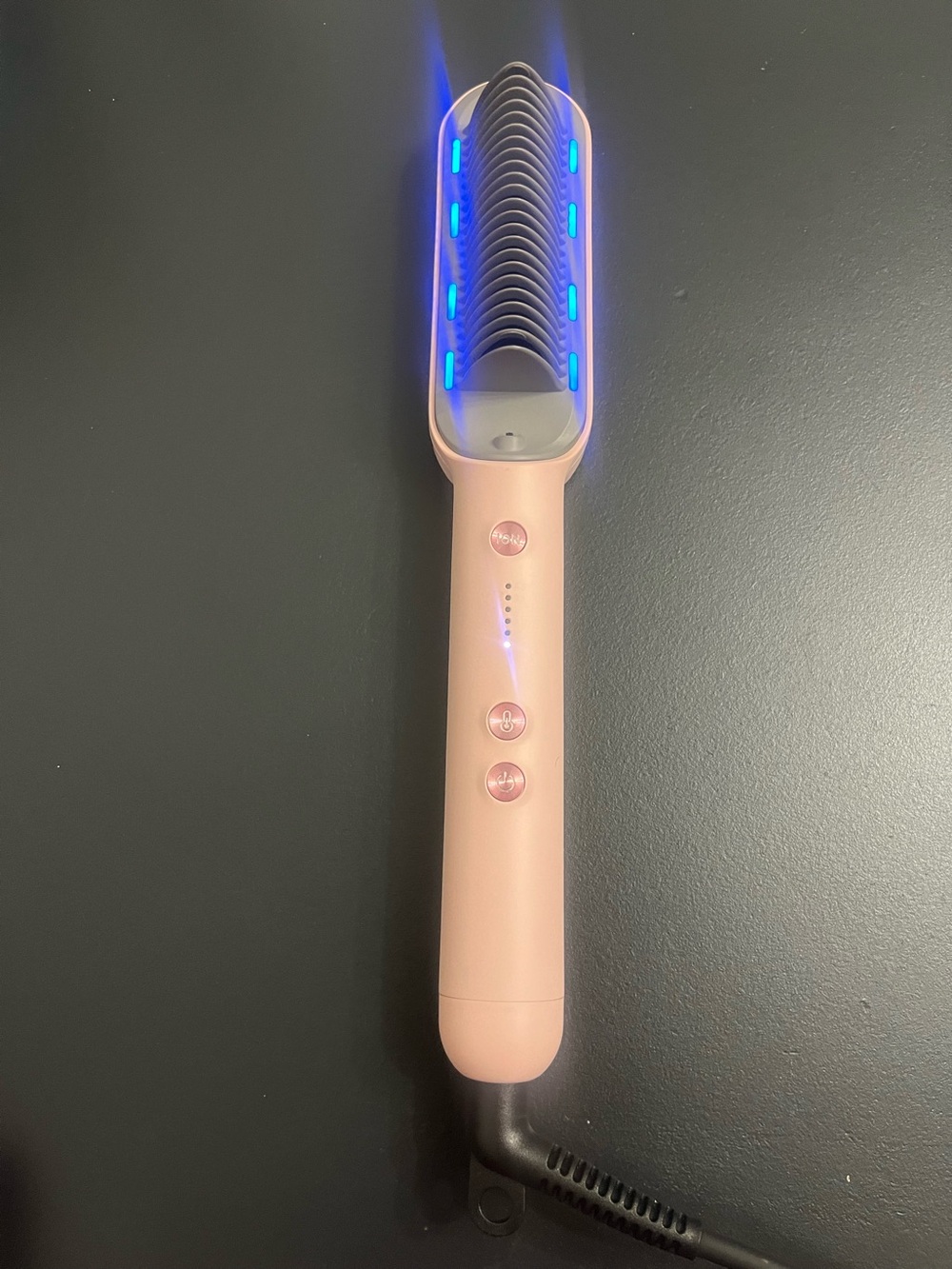 Wavy talk hair straightner